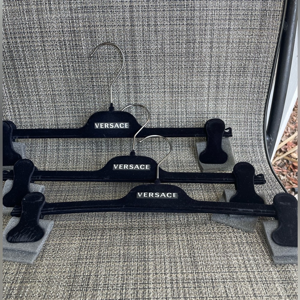 - Designer VERSACE Velvet pants Hangers (set of 3)